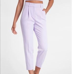 Light purple work ankle pants